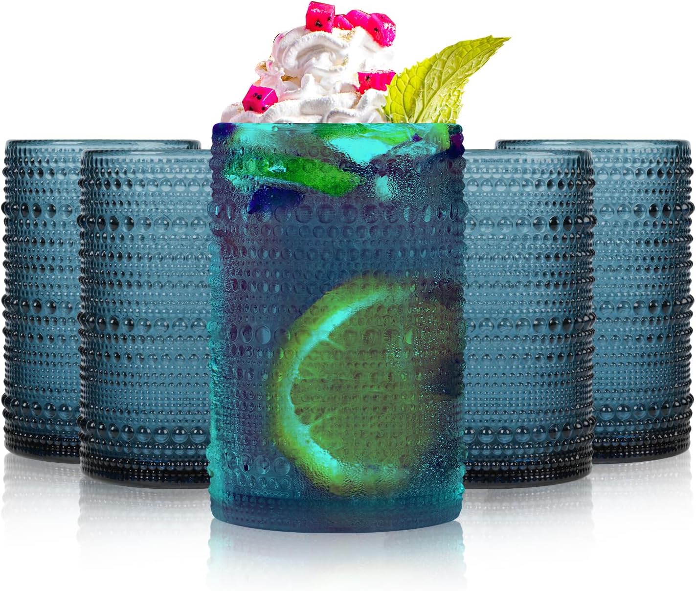 Set of Hobnail drinking glasses